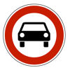 Verkehrszeichen-Verbot-Kraftwagen